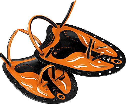 Cressi Swim Paddle Palas de natación, Negro/Naranja, Uni