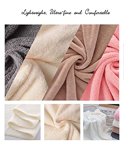 Lumimi Towels 4 Soft Bath Towel Set Super Soft Absorbent Light Weight Dry Well and Durable Gym Beach Travel, 55" L x 27" W - Image 3