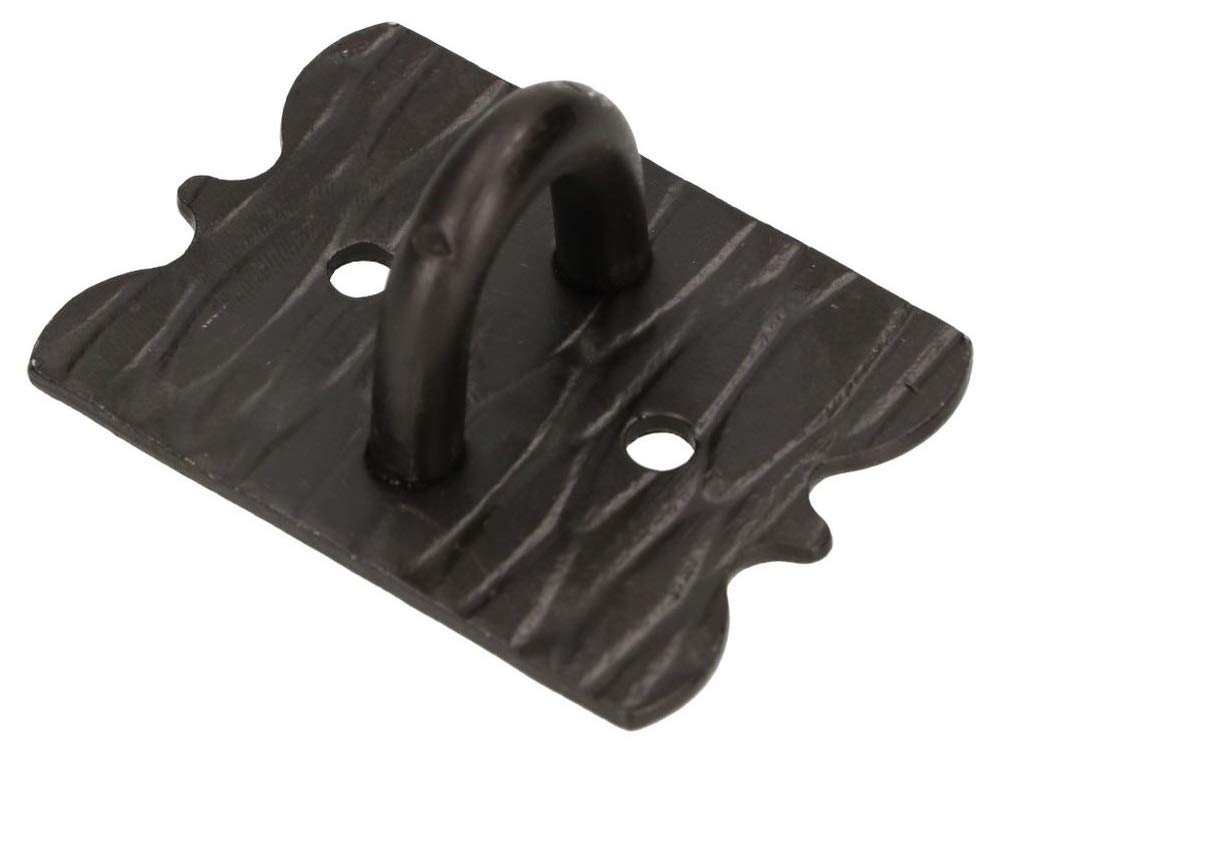 KOTARBAU® Pestillo deslizant, 250 mm, Cierre con ojal para candado, Cerrojo de acero retro, ornamental, Cerrojo de seguridad para puertas y verjas, Protección contra robo, Herraje para puerta