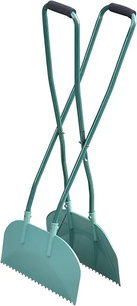 JACEPFY Leaf Grabber Leaf Rake Picker Upper Scoops with Long Handle Garden Rake for Yard Work Yard Tools for Lawn Cleaning