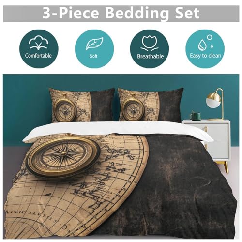 Juego de ropa de cama de 135 x 200 cm lavable que evita alergias y decora el cuarto 6