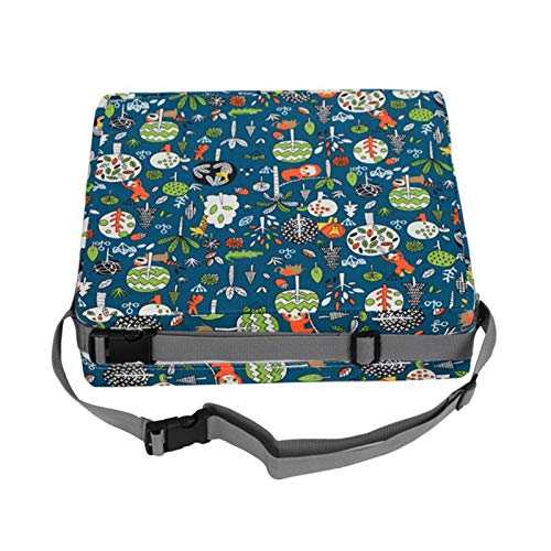 Pomrone Cojín Elevador de Silla | Almohadilla de Asiento Elevador para niños Impermeable Desmontable,Cojín de Aumento para bebés, niños, bebés y niños pequeños, con Cinturones