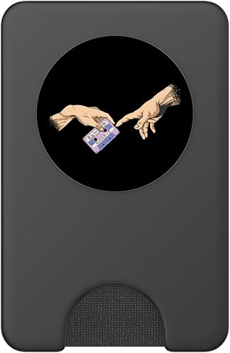 Miniatura 2 de Vaporwave Aesthetic Music Synthwave Vaporwave Audio Tape PopSockets PopWallet for MagSafe