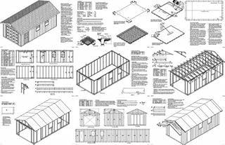 12' X 24' Car Garage Project Plans -Design #51224