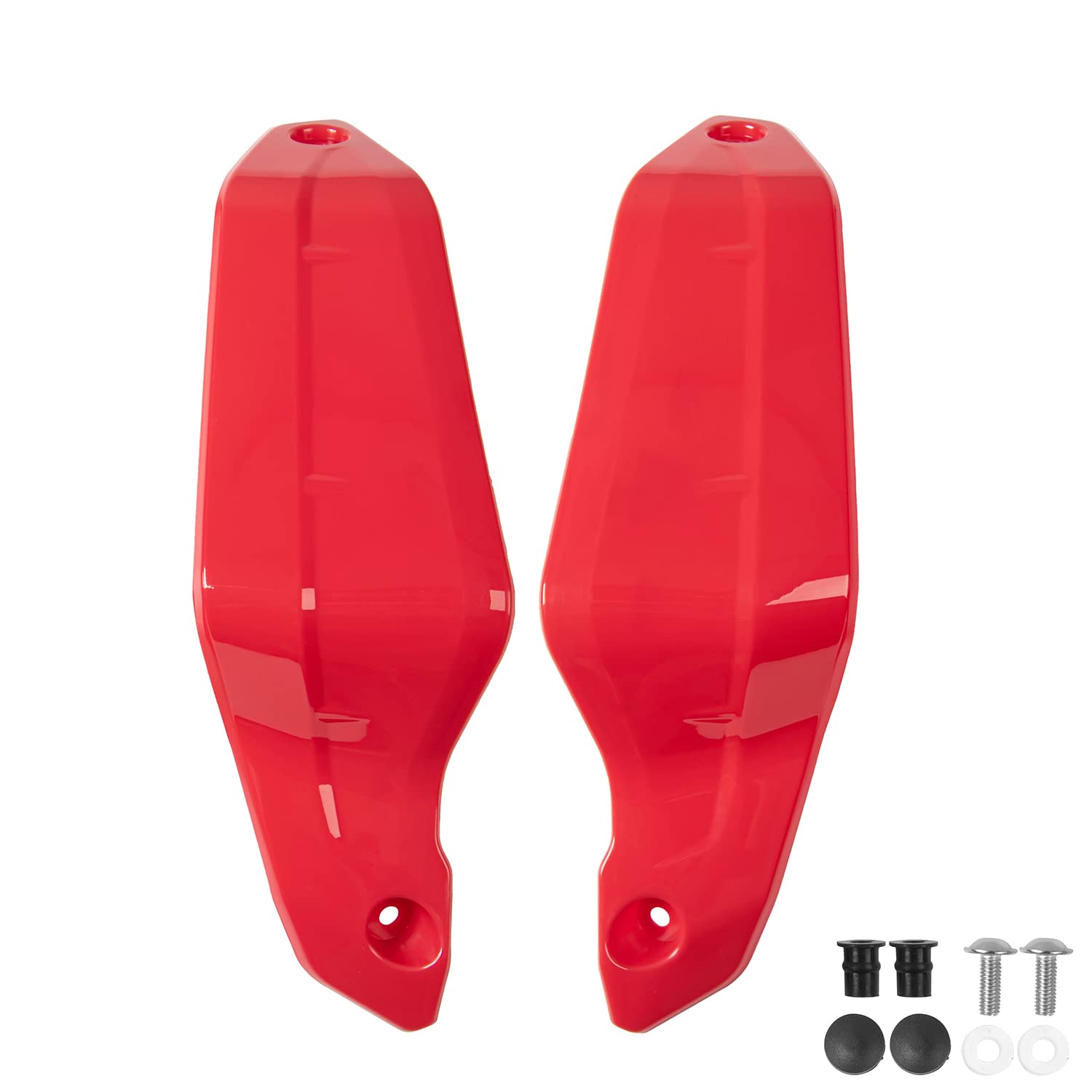 Moto Gauche Droite Handguard Extender Main Brush Guards Extension Wind Shield Cover Protector pour CRF1100L CRF 1100 L CRF 1100L Africa Twin Adventure Adv. Sports 2020 2021 2022 2023 (rouge)