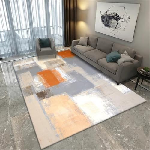 Tapis d'éveil antidérapant et confortable gris orange 70x200cm