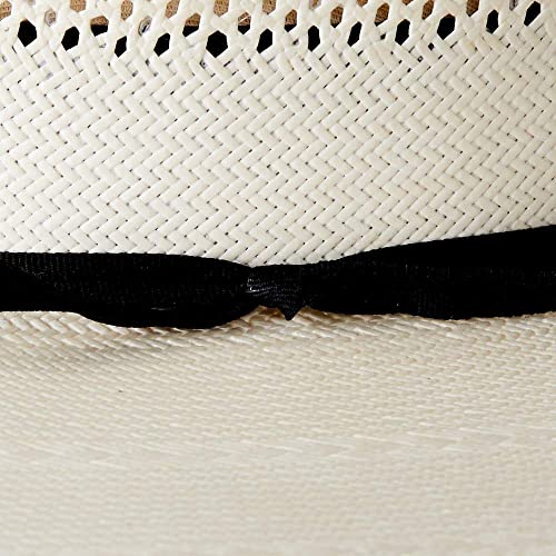 Ivory Double Diamond Open Crown 4 1/2" Brim Straw Cowboy Hat2