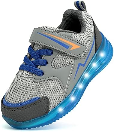 YESKIS Toddler Boys Girls Light Up Shoes LED