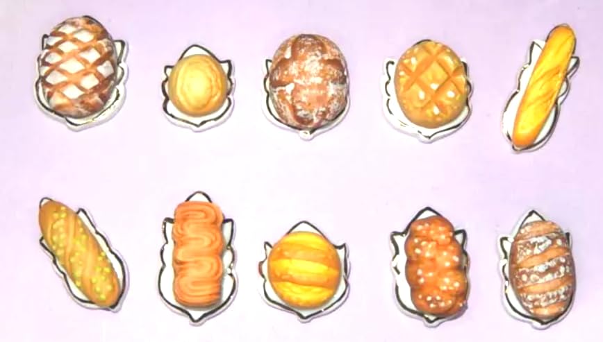 fèves thème Du blé en pain - Fèves de collection pour galette de rois Epiphanie - Fèves multicolores