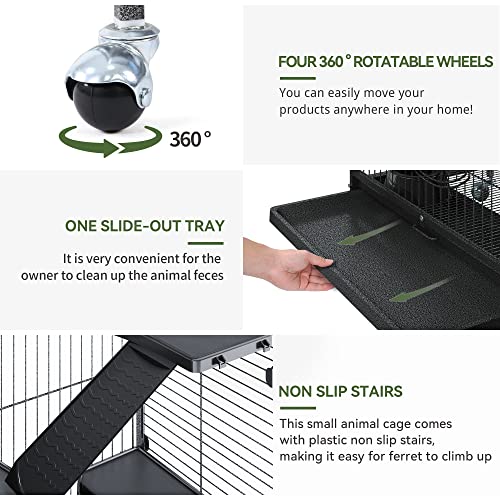 Yintatech PSPPPC-1001-FBA 52-Inch Metal Ferret Chinchilla Rat Cage Small Animal Cage thumb #5