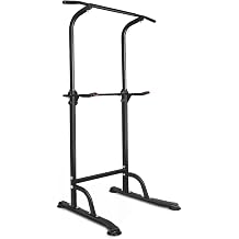 Prime Sport Power Tower Workout Dip Station Pull Up Bar, Height Adjustable Multi-Function Dip Stand for Home Gym Strength Training Fitness Equipment