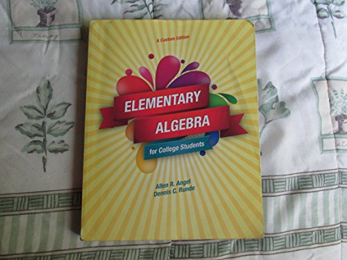 Elementary Algebra for College Students, Ninth Edi 1269861239 Book Cover