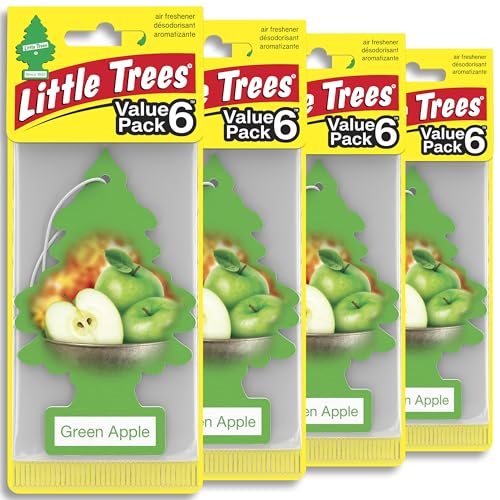 Image of Little Trees Green Apple Air Freshener, (Pack of 24)