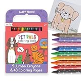 Ooly Travel Art Kit with 9 Jumbo Crayons...