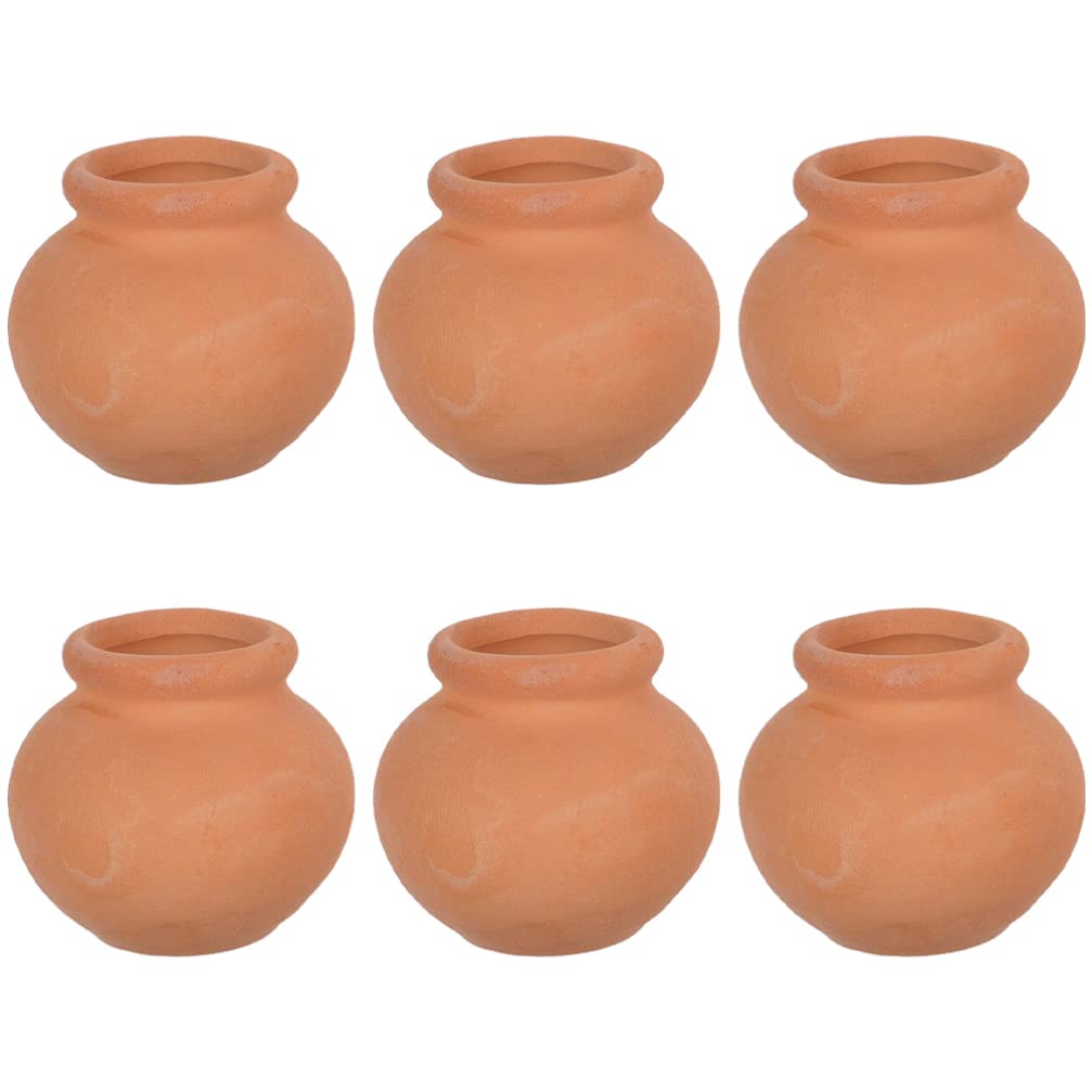 UKCOCO Clay Pots for Plants: 12pcs Mini Flower Pots Terracotta Pots, Cactus Flower Succulent Nursery Holder for Garden Cotta