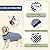 Hipet Dog Surgical Recovery Suit for Abdominal Wounds or Skin Diseases, Dog Onesie for Surgery E-Collar & Cone Alternative Anti-Biting Lick Wound (M, Stripe Blue)
