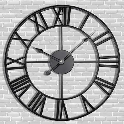 Antique Tower 24" Large Roman Numeral Wall Clock Cover