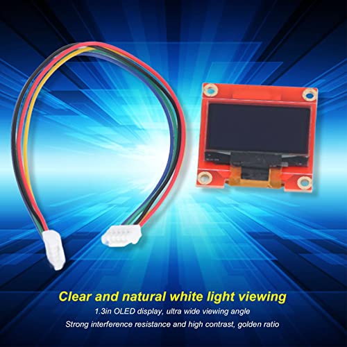 Módulo de Exibição OLED, Módulo de Exibição OLED ABS 1,3 pol. DC3.3V 12864 Placa de Driver de Tela L