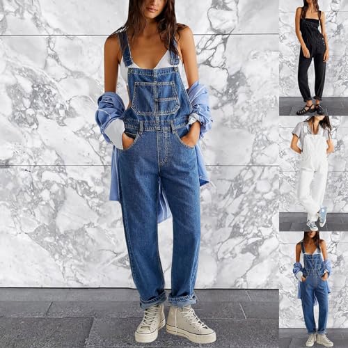 Jumpsuit sommer vaquero para mujer con pernera larga 2