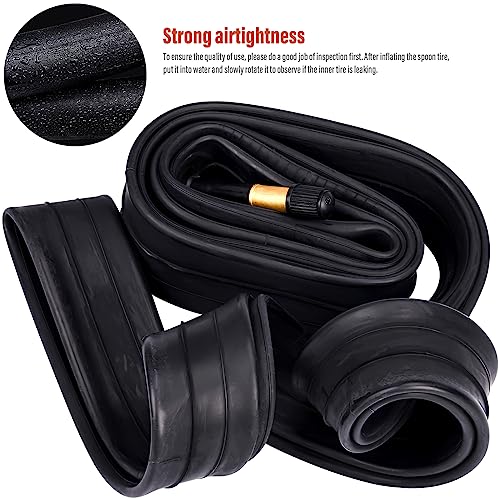 BEAUGIREW Pacote com 2 Câmaras de Bicicleta de Estrada 700C 700 X 35C/38C/40C/43C Av 48 Mm Válvula S