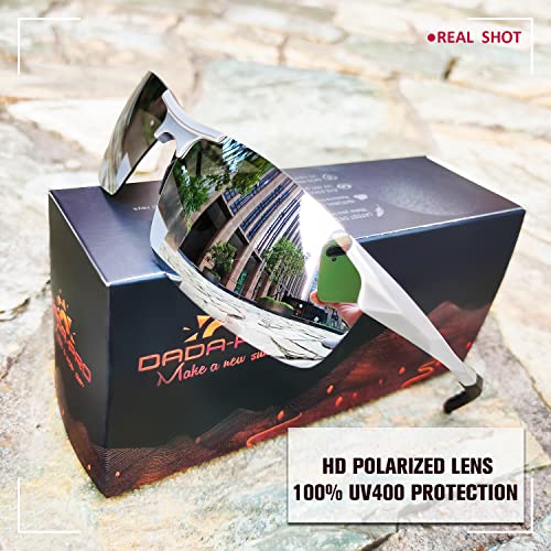 Dada-Pro Driving Sunglasses For Men Hd Polarized Retro Vintage Shades, Mirrored Sun Glasses Sport Fishing Running(Mirror) #TOP2