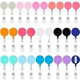 PerKoop 28 Pcs Badge Reel...