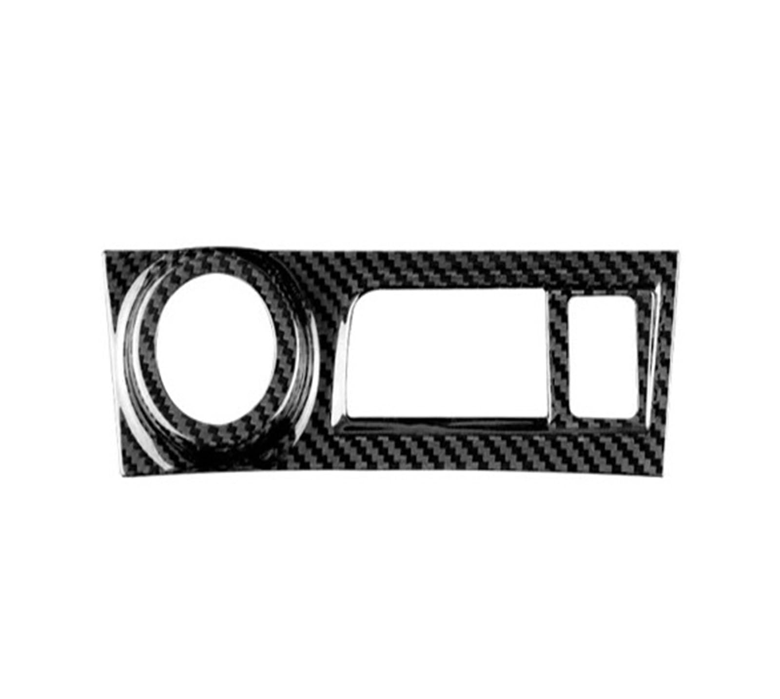 Car Interior Moulding Trim for Subaru for BRZ 2013-2020 Real Hard Carbon Fiber Interior Trim Car Central Control Decoration Cover Sticker Interior Accessories(Black Igniter Cover)