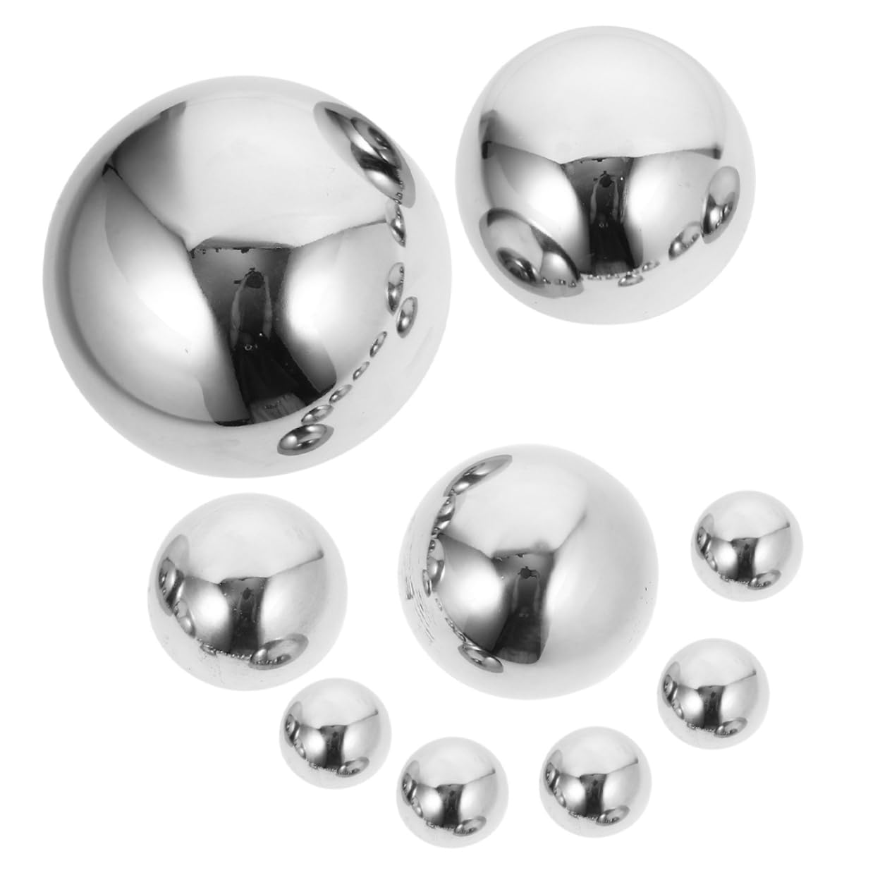 BESPORTBLE 27 STK Gartenspiegelkugel polierte Hohlkugel polierte glänzende Kugel Spiegelball blumenschmuck edelstahlkugel Reflektierende Halbkugel für den Garten halb reflektierender