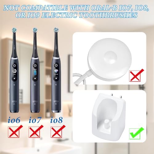 Toothbrush Wall Charger for Braun Oral-B Electric Toothbrush,Replacement Model 3757 Wireless Charger Base-Waterproof Portable- Ideal for Bathroom and Travel — view 5