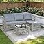 Grey Rattan + Grey Cushion