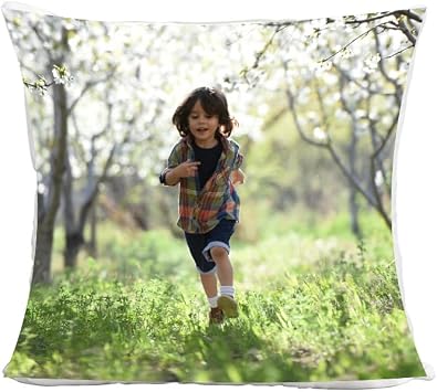 Custom Pillowcase, Custom Pillow with Picture | 18x18 - Optional Pillow Insert, Personalized Throw Pillow Cover with Your Loved Ones, Custom Gifts with Picture, Couple Gifts Heart