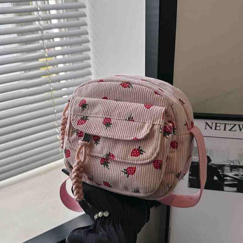 Bolso Tote de Pana Rosado para Mujer miniatura 6