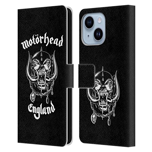 Étui portefeuille en cuir Motorhead iPhone 14 Plus protection chic officielle