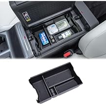 JDMCAR Center Console Organizer Compatible with 2026 Toyota Rav4, Insert ABS Secondary Storage Tray with Non-Slip Silicone Liner for RAV-4 Interior Accessories