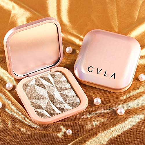 evpct Champagne Gold Cheek Shimmer Highlighter Highlight Makeup Palette iluminadores rubores de maquillaje, Highlighter+Makeup Glitter Shimmer Blush Bronzer and Makeup Baked Highlighter Powder C02