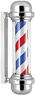 Light Outdoor Wall Lamp Barber Shop Pole,Salon Equipment Blue Red White Stripes Rotating & Illuminated Light Barber Shop Sign Barber Shop Pole