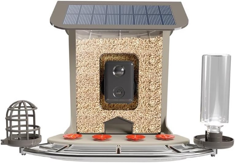 Feit Bird Genius Smart Feeder Wild Bird 2.5 L Plastic Bird Feeder 1 Ports