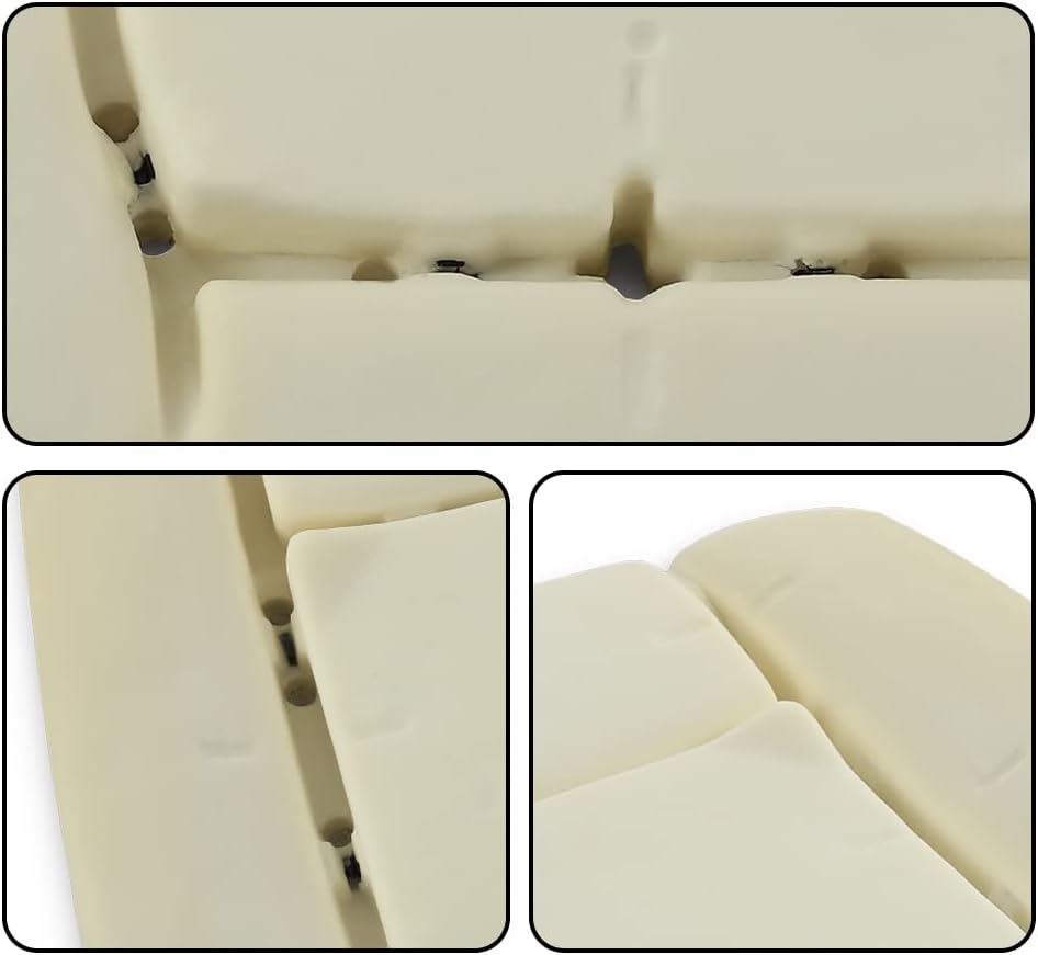 G-PLUS Bottom Seat Cushion Pad Left Driver Compatible with 2015-2016 Ford F150 FL3Z15632A23A White