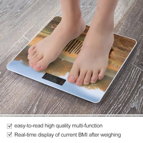 Báscula digital FekiLoot para baño con vidrio templado miniatura 5
