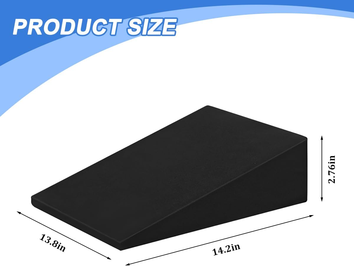 Car Seat Wedge Leveling Cushion, Ergonomic Angled Design image 2