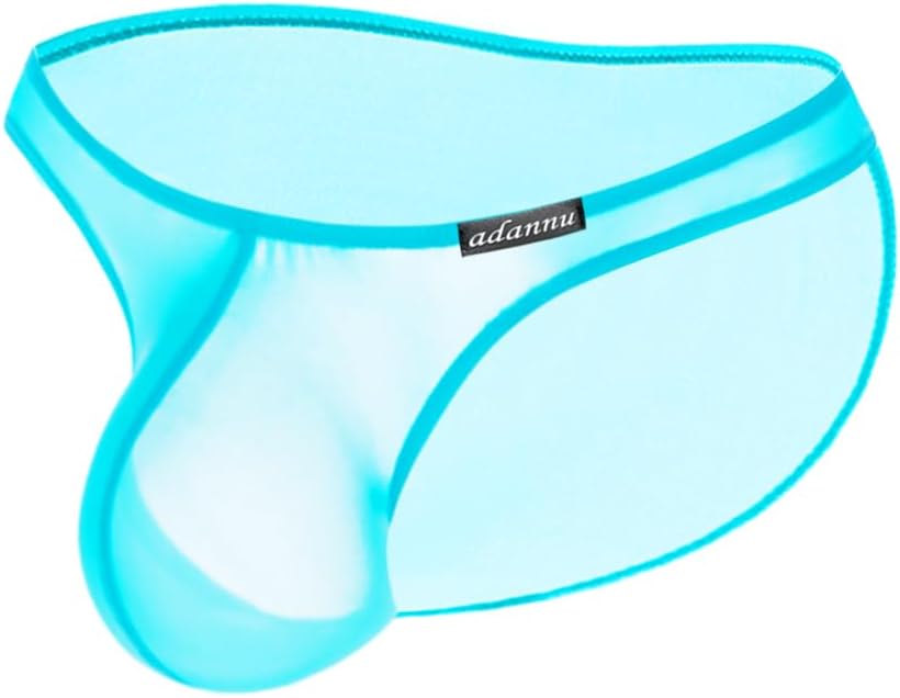 Gogobear Men's Briefs Ultra-thin Transparent Bulge Pouch Underwear Sexy Low Rise Breathable Panties