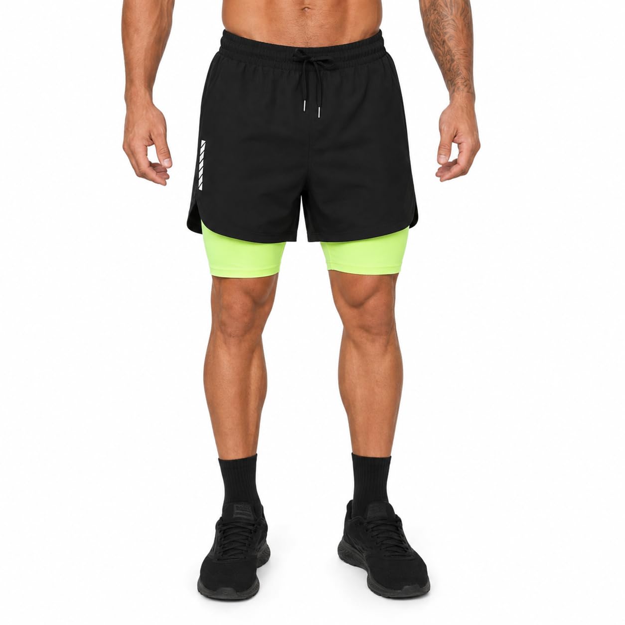 third quadrant 2-in-1 Running or Gym Lycra Shorts for Men || Quick-Dry Athletic Shorts ||with Built-in Liner-picture-16