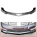 Cndoci37 3Pcs Front Bumper Splitter Spoiler Lip ABS Carbon Fiber Black For Mercedes Benz C Class W204 S204 Facelift Sport 2011-2014