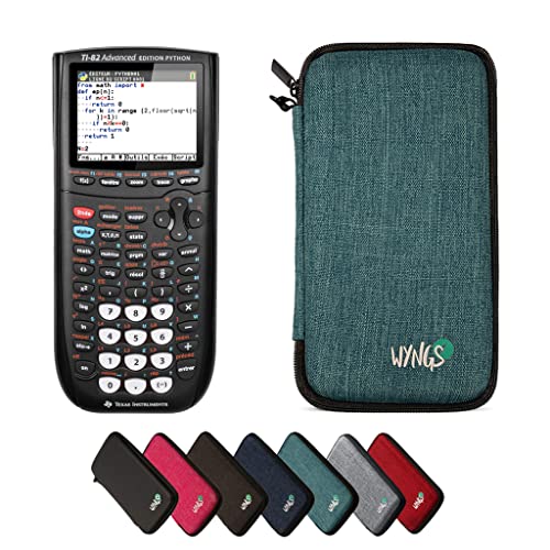 Texas Instruments CALCUSO TI 82 Advanced Python Edition + WYNGS Schutzhülle Türkis