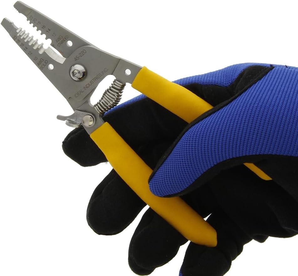 IDEAL Electrical 45-220 T-Stripper Wire Stripper, Stainless Steel, 10-20 AWG Solid, 12-22 AWG Stranded