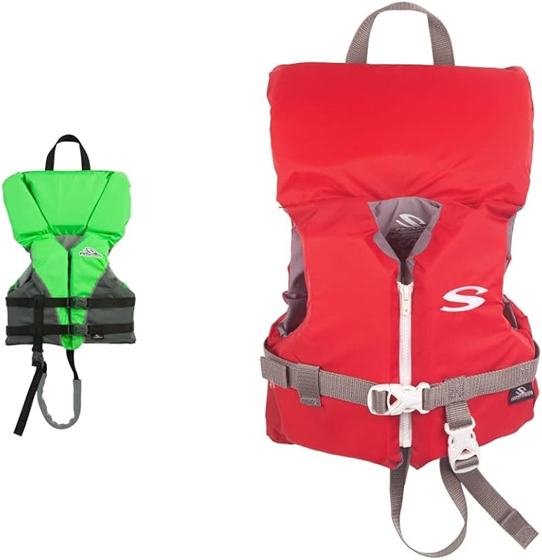 Stearns Kids Life Jacket, USCG Approved Type II Life Vest for Pool, Beach, Lake, & Boating; Comfortable Life Jacket with Heads-Up Flotation for Young Swimmers