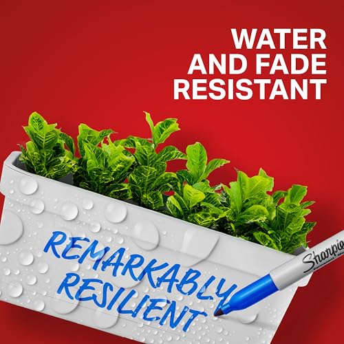 sharpie permanent markers quick drying and fade resistant fine tip marker set for wood plastic paper metal and more drawing coloring and poster marker assorted colors 12 count