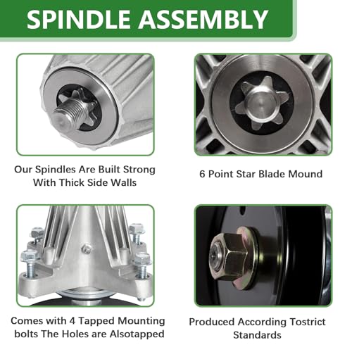 618-06978 Spindle Assembly Fits 54" Mower Deck Cub Cadet ZT2 54 ZT1 54 RZT L54 S54 XT2 GX54 XT1 ST54 GT54 Troy Bilt Mustang 54 XP TB2454 Craftsman T8400 Z6900 G8600 G8400 Replace 918-06978 (3 Pack) by JYLEYJ - Used condition - Image 4