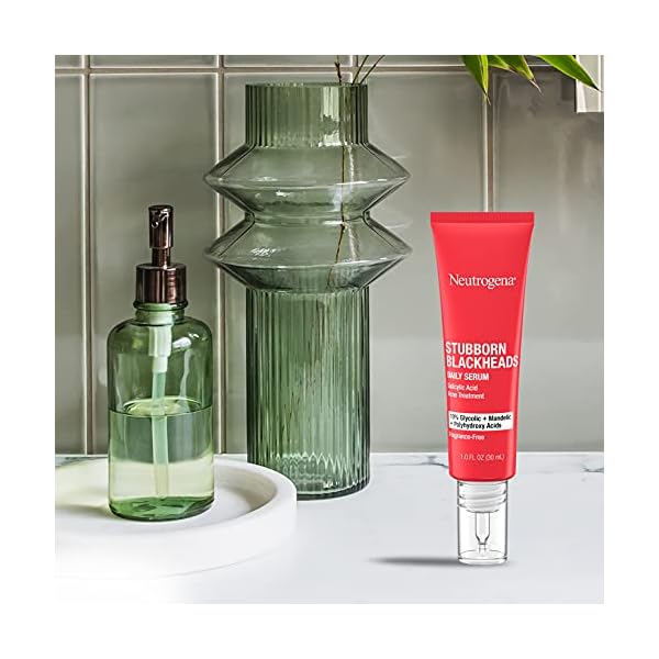 Neutrogena-Stubborn-Blackheads-Daily-Acne-Facial-Serum-with-Salicylic-Glycolic-Polyhydroxy-Mandelic-Acids-Oil-Free-Face-Serum-for-Acne-Prone-Skin-to-Help-Clear-Clogged-Pores-1-fl-oz Neutrogena Stubborn Blackheads Daily Acne Facial Serum with Salicylic, Glycolic, Polyhydroxy & Mandelic Acids, Oil-Free Face Serum for Acne-Prone Skin to Help Clear Clogged Pores, 1 fl. oz