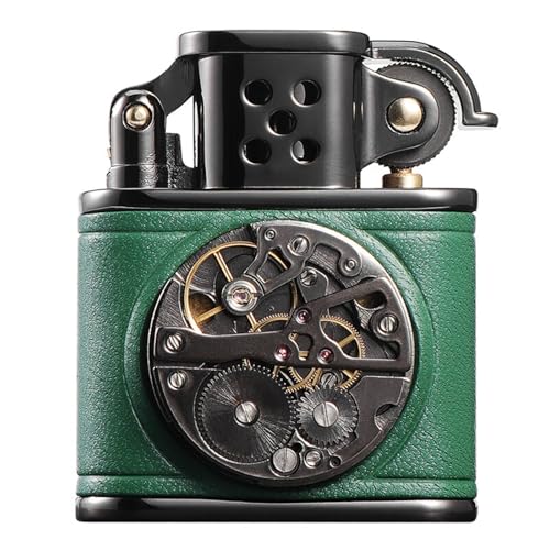 Encendedor de Aceite Vintage para Hombre Verde